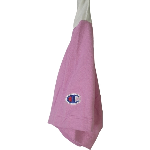 CHAMPION Crop Top Multi Colored Tee Women's Size M - Picture 3 of 7